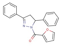 1-(2-furoyl)-3,5-diphenyl-4,5-dihydro-1H-pyrazole