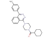 1-[4-(cyclohexylcarbonyl)-1-piperazinyl]-4-(4-methylphenyl)phthalazine