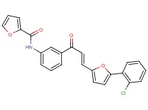 N-(3-{3-[5-(2-chlorophenyl)-2-furyl]acryloyl}phenyl)-2-furamide