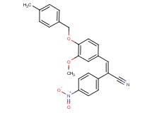 3-{3-methoxy-4-[(4-methylbenzyl)oxy]phenyl}-2-(4-nitrophenyl)acrylonitrile