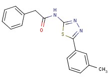 N-[5-(3-methylphenyl)-1,3,4-thiadiazol-2-yl]-2-phenylacetamide