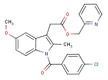2-pyridinylmethyl [1-(4-chlorobenzoyl)-5-methoxy-2-methyl-1H-indol-3-yl]acetate