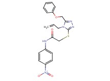 2-{[4-allyl-5-(phenoxymethyl)-4H-1,2,4-triazol-3-yl]thio}-N-(4-nitrophenyl)acetamide