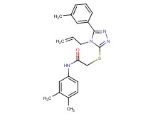 2-{[4-allyl-5-(3-methylphenyl)-4H-1,2,4-triazol-3-yl]thio}-N-(3,4-dimethylphenyl)acetamide
