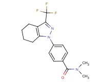 N,N-dimethyl-4-[3-(trifluoromethyl)-4,5,6,7-tetrahydro-1H-indazol-1-yl]benzamide