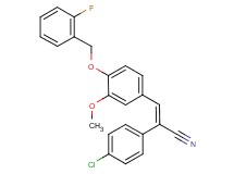 2-(4-chlorophenyl)-3-{4-[(2-fluorobenzyl)oxy]-3-methoxyphenyl}acrylonitrile