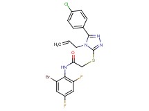 2-{[4-allyl-5-(4-chlorophenyl)-4H-1,2,4-triazol-3-yl]thio}-N-(2-bromo-4,6-difluorophenyl)acetamide
