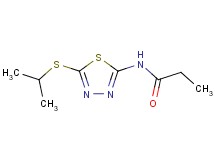 N-[5-(isopropylthio)-1,3,4-thiadiazol-2-yl]propanamide