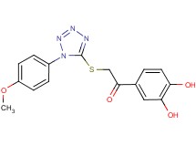 1-(3,4-dihydroxyphenyl)-2-{[1-(4-methoxyphenyl)-1H-tetrazol-5-yl]thio}ethanone