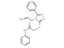 2-[(4-allyl-5-phenyl-4H-1,2,4-triazol-3-yl)thio]-N-phenylacetamide
