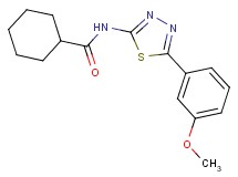 N-[5-(3-methoxyphenyl)-1,3,4-thiadiazol-2-yl]cyclohexanecarboxamide