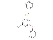 2-(benzylthio)-4-methyl-6-phenoxypyrimidine