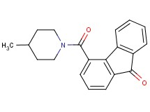 4-[(4-methyl-1-piperidinyl)carbonyl]-9H-fluoren-9-one