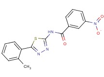 N-[5-(2-methylphenyl)-1,3,4-thiadiazol-2-yl]-3-nitrobenzamide