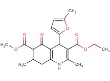 3-ethyl 6-methyl 2,7-dimethyl-4-(5-methyl-2-furyl)-5-oxo-1,4,5,6,7,8-hexahydro-3,6-quinolinedicarboxylate