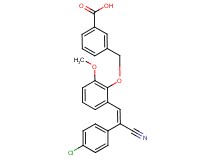 3-({2-[2-(4-chlorophenyl)-2-cyanovinyl]-6-methoxyphenoxy}methyl)benzoic acid