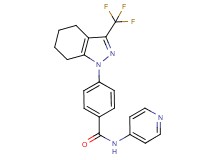 N-4-pyridinyl-4-[3-(trifluoromethyl)-4,5,6,7-tetrahydro-1H-indazol-1-yl]benzamide