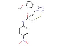 2-{[4-allyl-5-(4-methoxybenzyl)-4H-1,2,4-triazol-3-yl]thio}-N-(4-nitrophenyl)acetamide