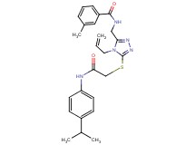 N-{[4-allyl-5-({2-[(4-isopropylphenyl)amino]-2-oxoethyl}thio)-4H-1,2,4-triazol-3-yl]methyl}-3-methylbenzamide