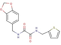 N-(1,3-benzodioxol-5-ylmethyl)-N'-(2-thienylmethyl)ethanediamide