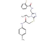 N-{[4-allyl-5-({2-[(4-methylphenyl)amino]-2-oxoethyl}thio)-4H-1,2,4-triazol-3-yl]methyl}-2-fluorobenzamide