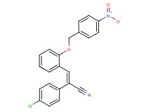 2-(4-chlorophenyl)-3-{2-[(4-nitrobenzyl)oxy]phenyl}acrylonitrile