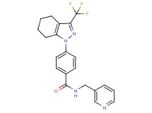 N-(3-pyridinylmethyl)-4-[3-(trifluoromethyl)-4,5,6,7-tetrahydro-1H-indazol-1-yl]benzamide