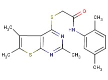 N-(2,5-dimethylphenyl)-2-[(2,5,6-trimethylthieno[2,3-d]pyrimidin-4-yl)thio]acetamide