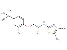 2-(2-bromo-4-tert-butylphenoxy)-N-(4,5-dimethyl-1,3-thiazol-2-yl)acetamide