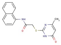 2-[(4-methyl-6-oxo-1,6-dihydro-2-pyrimidinyl)thio]-N-1-naphthylacetamide