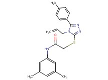 2-{[4-allyl-5-(4-methylphenyl)-4H-1,2,4-triazol-3-yl]thio}-N-(3,5-dimethylphenyl)acetamide