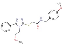 N-(4-methoxybenzyl)-2-{[4-(2-methoxyethyl)-5-phenyl-4H-1,2,4-triazol-3-yl]thio}acetamide
