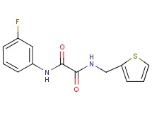 N-(3-fluorophenyl)-N'-(2-thienylmethyl)ethanediamide