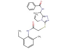 N-{1-[4-allyl-5-({2-[(2-ethyl-6-methylphenyl)amino]-2-oxoethyl}thio)-4H-1,2,4-triazol-3-yl]ethyl}benzamide