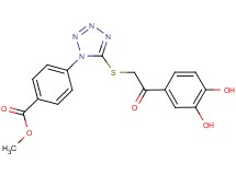 methyl 4-(5-{[2-(3,4-dihydroxyphenyl)-2-oxoethyl]thio}-1H-tetrazol-1-yl)benzoate