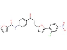 N-(4-{3-[5-(2-chloro-4-nitrophenyl)-2-furyl]acryloyl}phenyl)-2-furamide
