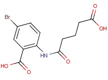 5-bromo-2-[(4-carboxybutanoyl)amino]benzoic acid