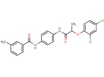 N-(4-{[2-(2,4-dichlorophenoxy)propanoyl]amino}phenyl)-3-methylbenzamide