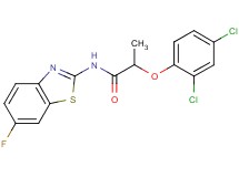 2-(2,4-dichlorophenoxy)-N-(6-fluoro-1,3-benzothiazol-2-yl)propanamide
