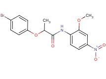 2-(4-bromophenoxy)-N-(2-methoxy-4-nitrophenyl)propanamide