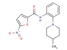N-[2-(4-methyl-1-piperidinyl)phenyl]-5-nitro-2-furamide