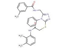 N-{[5-({2-[(2,3-dimethylphenyl)amino]-2-oxoethyl}thio)-4-phenyl-4H-1,2,4-triazol-3-yl]methyl}-3-methylbenzamide