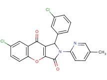 7-chloro-1-(3-chlorophenyl)-2-(5-methyl-2-pyridinyl)-1,2-dihydrochromeno[2,3-c]pyrrole-3,9-dione