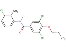 3,5-dichloro-N-(3-chloro-2-methylphenyl)-4-propoxybenzamide