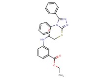 ethyl 3-({[(4,5-diphenyl-4H-1,2,4-triazol-3-yl)thio]acetyl}amino)benzoate