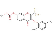 3-(2,5-dimethylphenoxy)-4-oxo-2-(trifluoromethyl)-4H-chromen-7-yl methyl carbonate