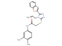 2-{[4-allyl-5-(1-benzofuran-2-yl)-4H-1,2,4-triazol-3-yl]thio}-N-(3,4-dimethylphenyl)acetamide