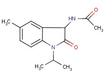 N-(1-isopropyl-5-methyl-2-oxo-2,3-dihydro-1H-indol-3-yl)acetamide