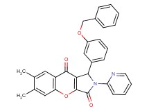 1-[3-(benzyloxy)phenyl]-6,7-dimethyl-2-(2-pyridinyl)-1,2-dihydrochromeno[2,3-c]pyrrole-3,9-dione
