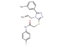 2-{[4-allyl-5-(3-methylphenyl)-4H-1,2,4-triazol-3-yl]thio}-N-(4-iodophenyl)acetamide